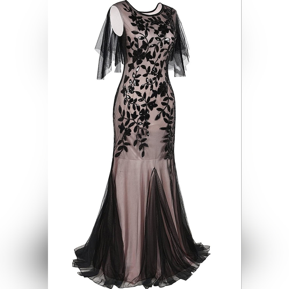 Scarlett Black Floral Maxi Dress